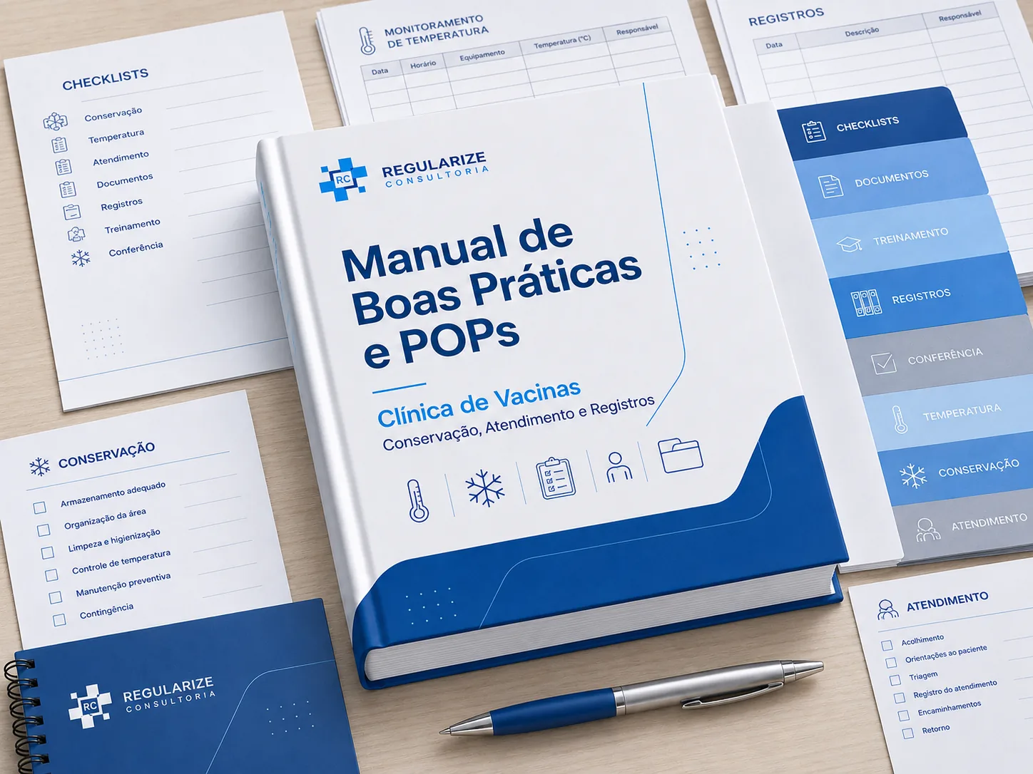 Manual de Boas Pr&aacute;ticas e POPs para Cl&iacute;nica de Vacinas