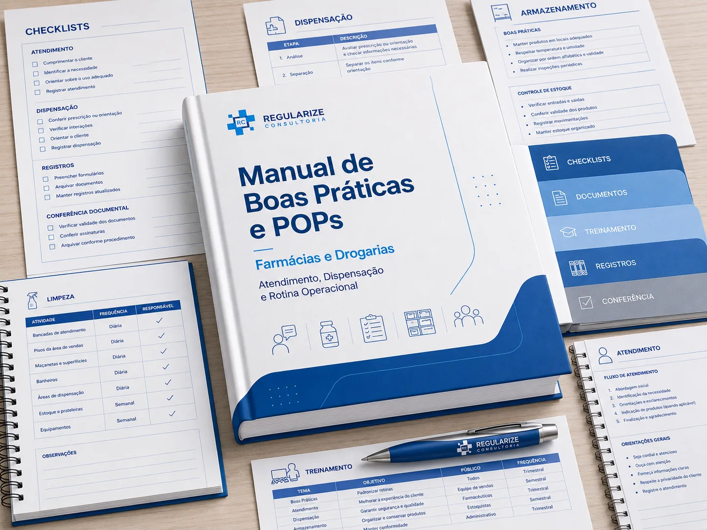 Manual de Boas Pr&aacute;ticas e POPs para Farm&aacute;cias e Drogarias