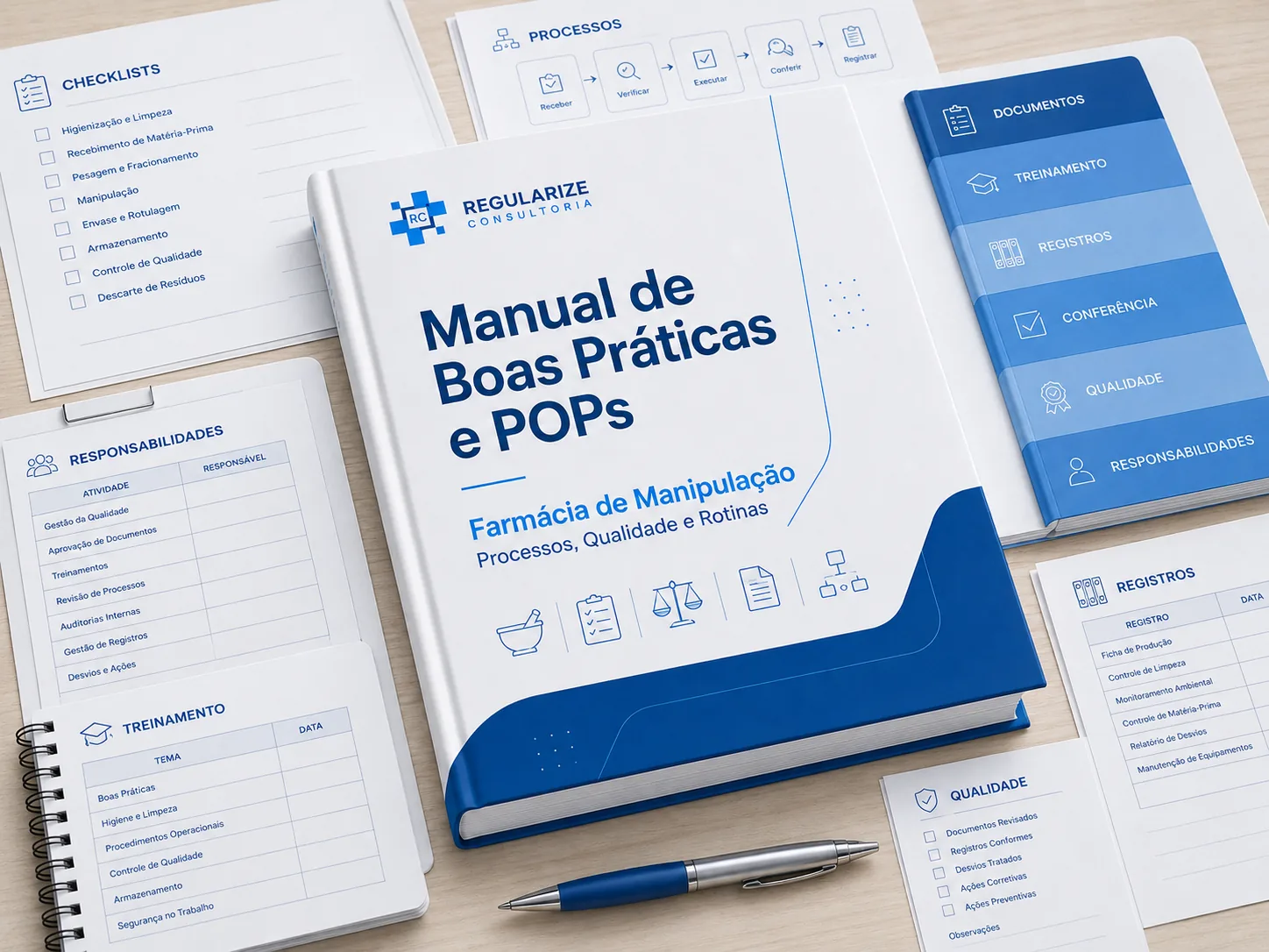 Manual de Boas Pr&aacute;ticas e POPs para Farm&aacute;cia de Manipula&ccedil;&atilde;o