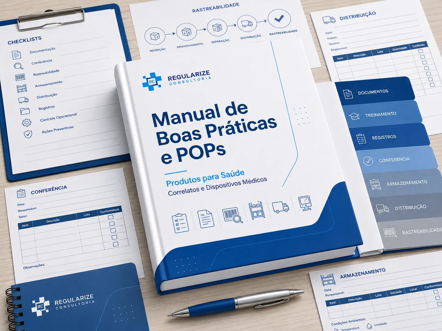 Manual de Boas Pr&aacute;ticas e POPs para Produtos para Sa&uacute;de